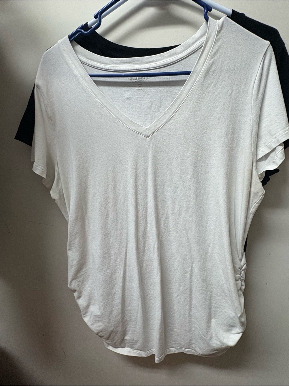 Maternity V-Neck Women's Tee - White